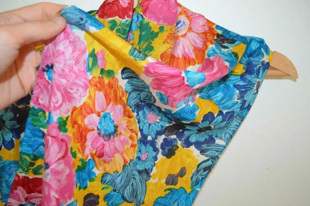 Silk Floral Rectangular Scarf